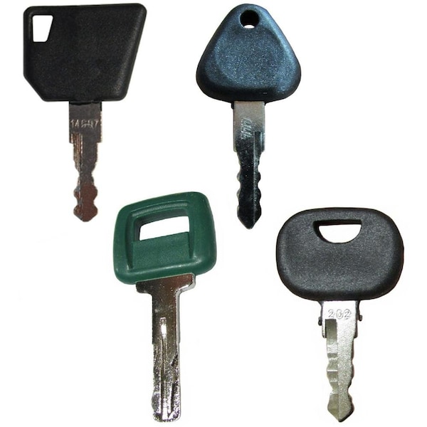 Aic Replacement Parts 4 Keys for Volvo Heavy Equipment Key Set w/ Laser Cut VOLVO4KEYSET - main